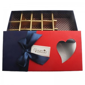 caixa de presente de papel de grau alimentício caixa de biscoito de caixa de chocolate
